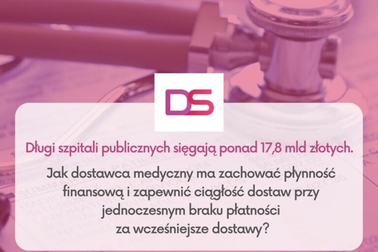 Długi szpitali, płynnośc finansowa dostawców medycznych, finansowanie branży medycznej, finansowanie dostawców szpitalnych, medfinansowanie, medfinanse, finansowanie faktur szpitalnych